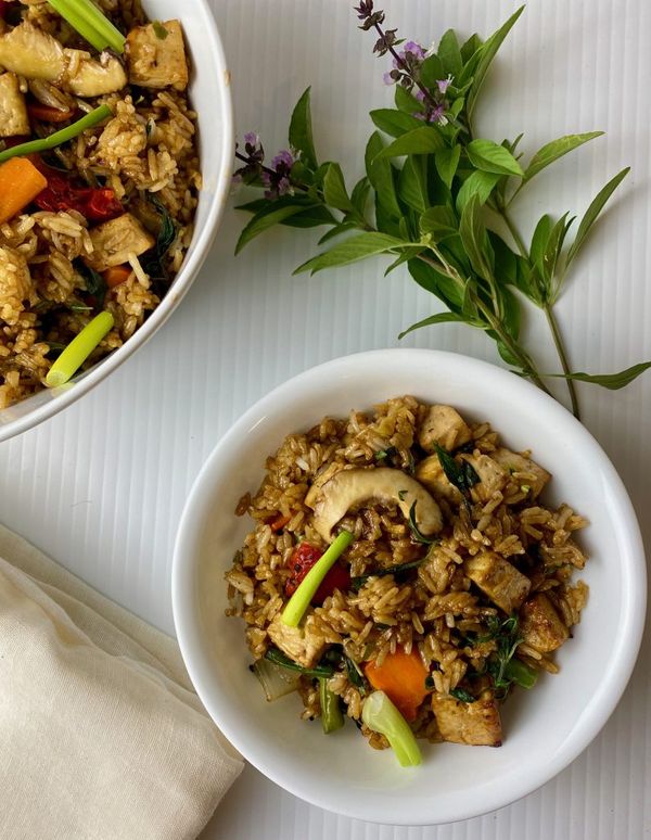 Vegan Thai Basil Fried Rice